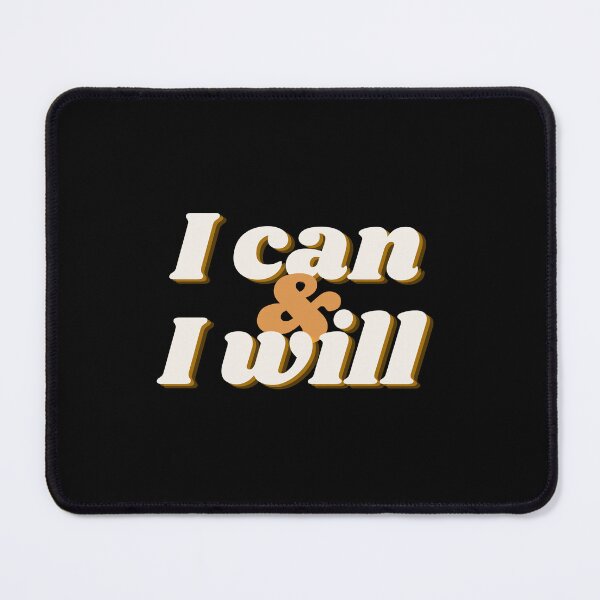 Item preview, I can and I will Triathlon White on Black designed and sold by Triathlongram.