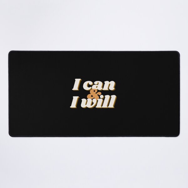 Item preview, I can and I will Triathlon White on Black designed and sold by Triathlongram.