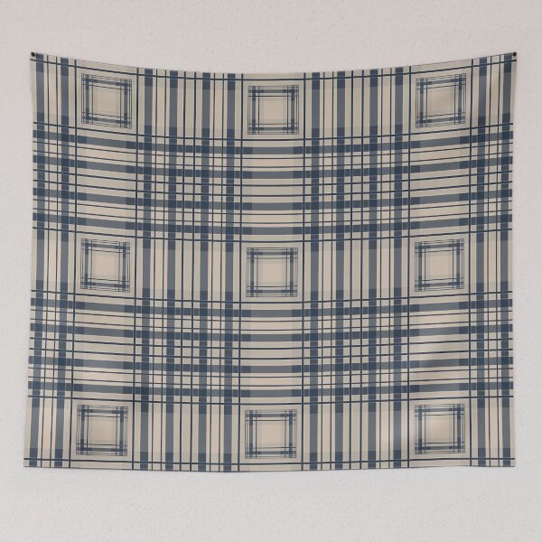 Artikelvorschau, Blaues Beige Plaid entworfen und verkauft von fuzzyfox.
