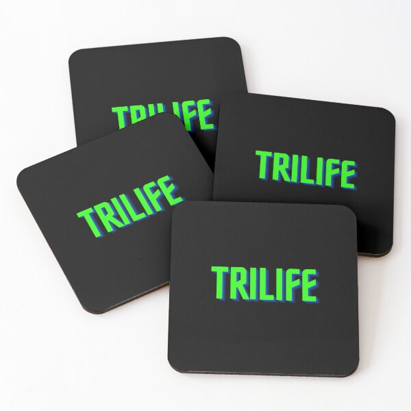 Item preview, Trilife Triathlon Green on Black designed and sold by Triathlongram.