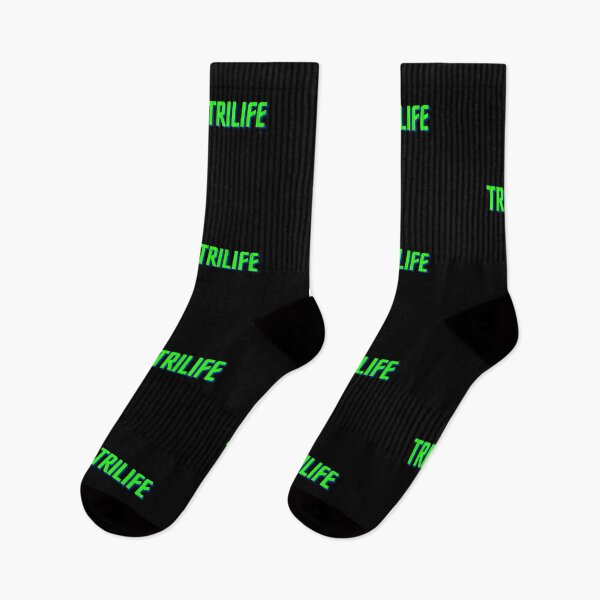 Item preview, Trilife Triathlon Green on Black designed and sold by Triathlongram.