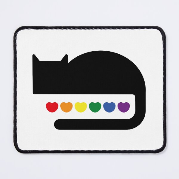 Artikelvorschau, Regenbogenkatzen-Silhouette entworfen und verkauft von cu-b3.