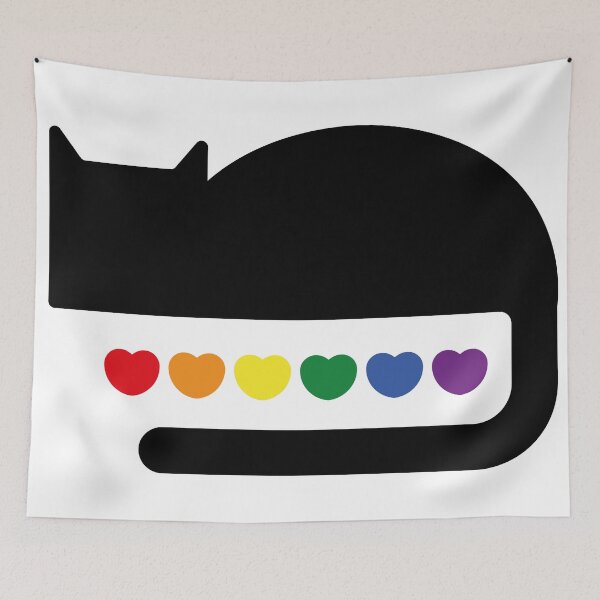Item preview, rainbow cat sillouette designed and sold by cu-b3.