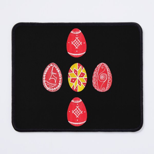 Item preview, Red Pysanka Easter Eggs - Ukrainian handpainted eggs Designs designed and sold by Wolshebnaja.