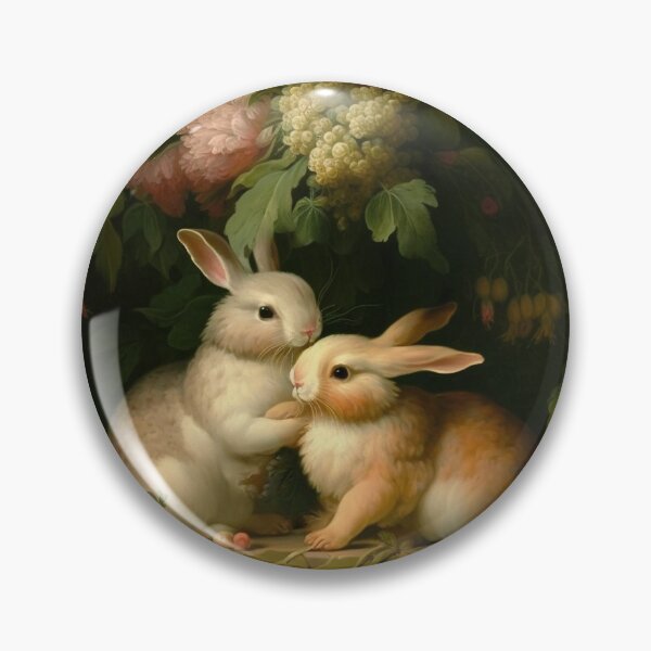 Item preview, Bunny Love in a Blooming Garden designed and sold by SweetbriarTales.