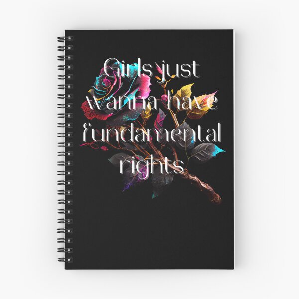Item preview, Girls just wanna have fundamental rights - Feminist slogans_ rose, MONICA-DESIGNS   designed and sold by Monica-Designs.