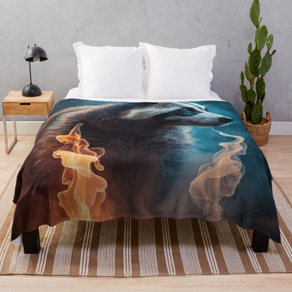 Item preview, Badger in the fire designed and sold by WallArtExclusiv.