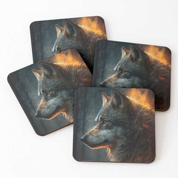 Item preview, wolf in fire designed and sold by WallArtExclusiv.