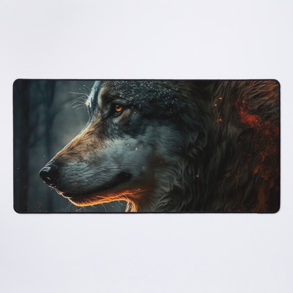 Item preview, wolf in fire designed and sold by WallArtExclusiv.