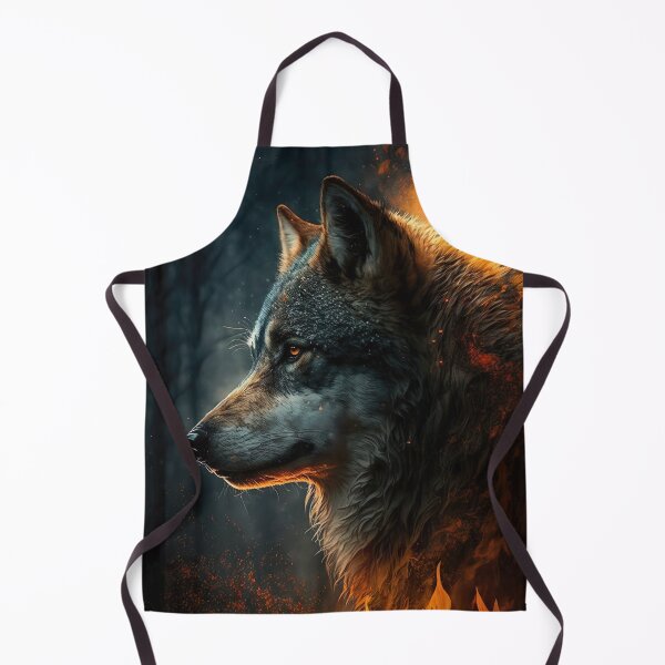 Item preview, wolf in fire designed and sold by WallArtExclusiv.