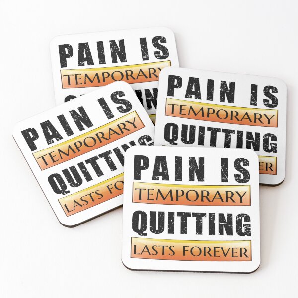 Item preview, Pain is Temporary Quitting Lasts Forever - Inspirational quotes about life and struggles designed and sold by Alice-Elgawi.