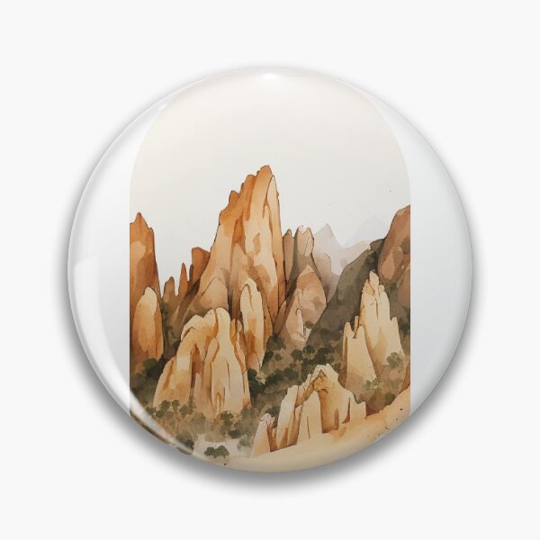Item preview, Pinnacles National Park Boho Watercolor Arch designed and sold by PikoApparel.