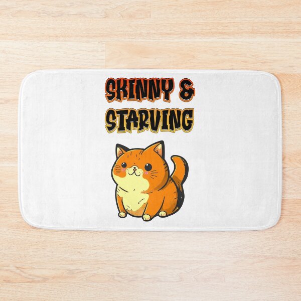 Item preview, Funny Chonk Cat - Skinny Starving poor baby kitty [Sheds tear] designed and sold by MagicStrawberry.