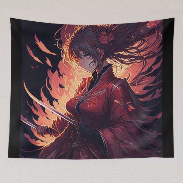 Item preview, Anime girl with sword designed and sold by Rritu.