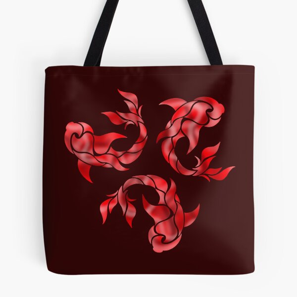 Item preview, three red tribal fish designed and sold by octo-PS.