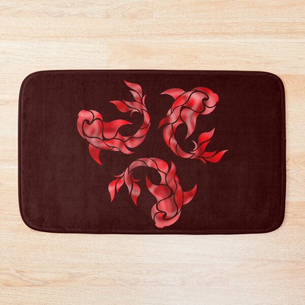 Item preview, three red tribal fish designed and sold by octo-PS.
