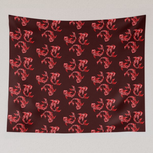Item preview, three red tribal fish designed and sold by octo-PS.