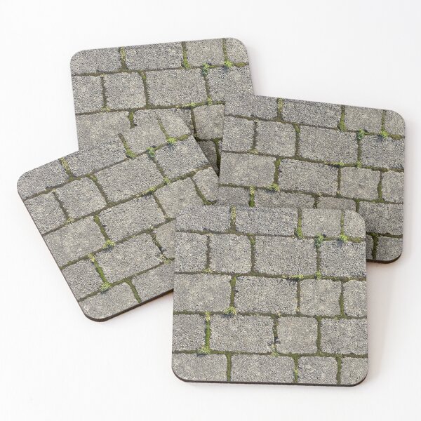 Item preview, Grey Brick Wall with Green Moss designed and sold by Sinemathk.