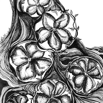 Artwork thumbnail, The Riverflow, Ink Drawing by djsmith70