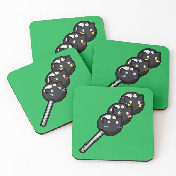Item preview, Black Dango Wagashi Cats! designed and sold by GoobyCloud.