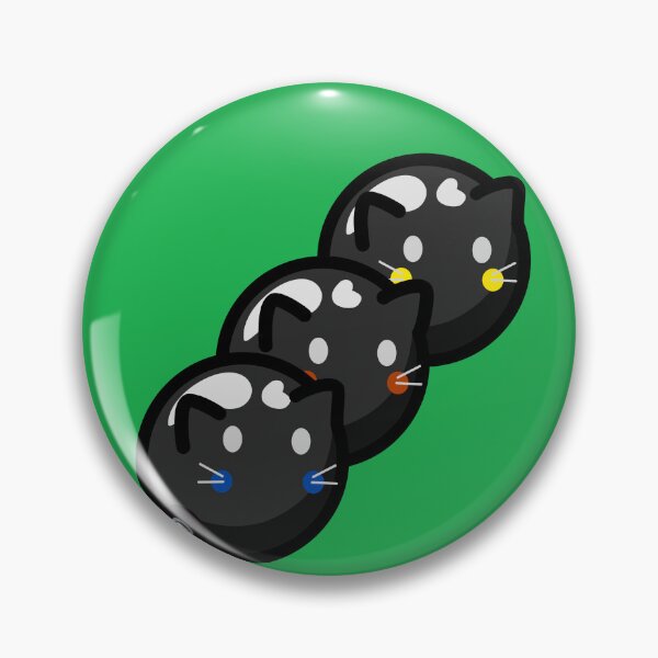 Item preview, Black Dango Wagashi Cats! designed and sold by GoobyCloud.