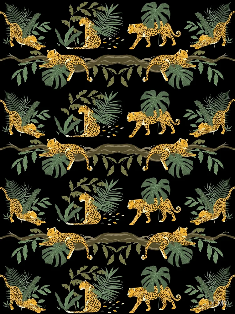 Thumbnail 3 of 3, Poster, Jungle Leopard Pattern designed and sold by DFMY.