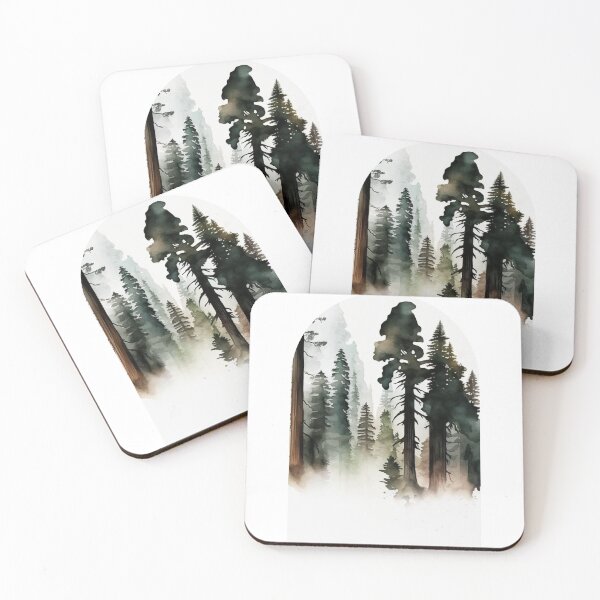 Item preview, Redwood National Park Boho Watercolor Arch designed and sold by PikoApparel.