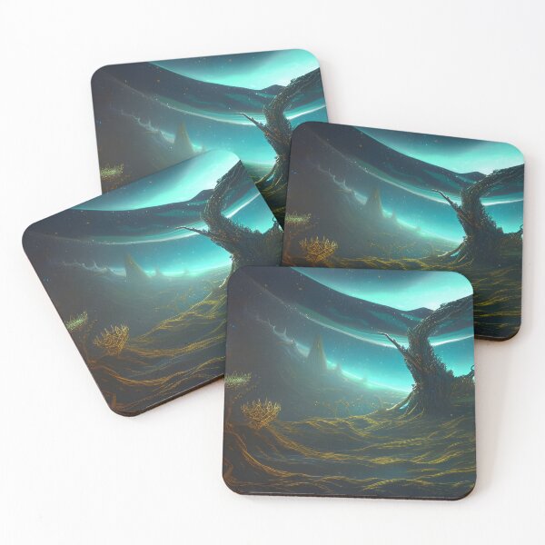 Item preview, Alien World In Warped Space designed and sold by Ink Art Design.