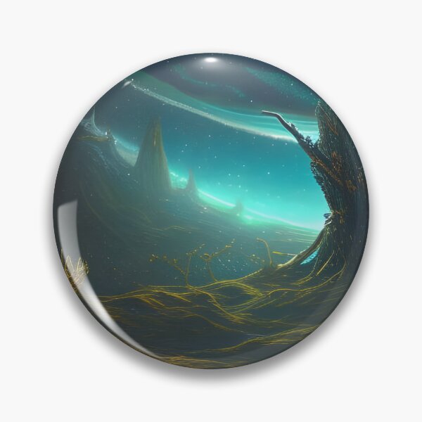 Item preview, Alien World In Warped Space designed and sold by Ink Art Design.
