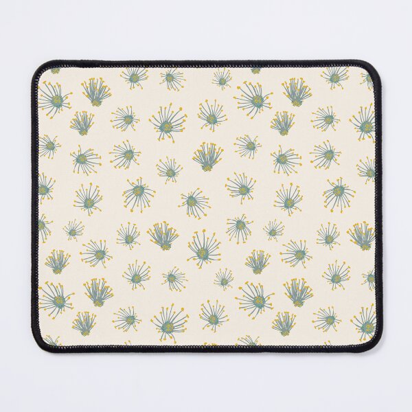 Item preview, pistils blue yellow with cream background designed and sold by cezidesign.