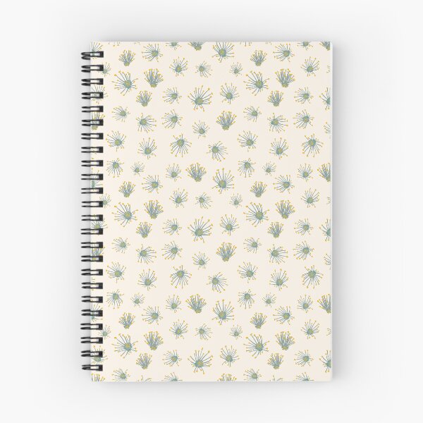 Item preview, pistils blue yellow with cream background designed and sold by cezidesign.