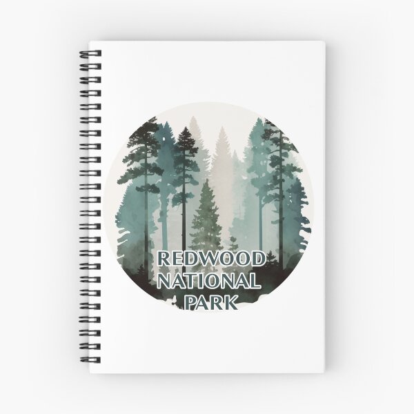 Item preview, Redwood National Park Boho Watercolor Circle designed and sold by PikoApparel.