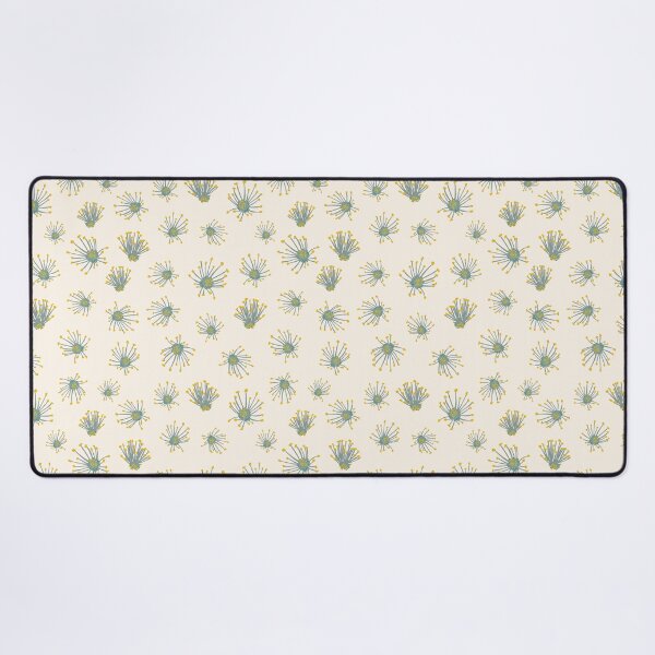 Item preview, pistils blue yellow with cream background designed and sold by cezidesign.