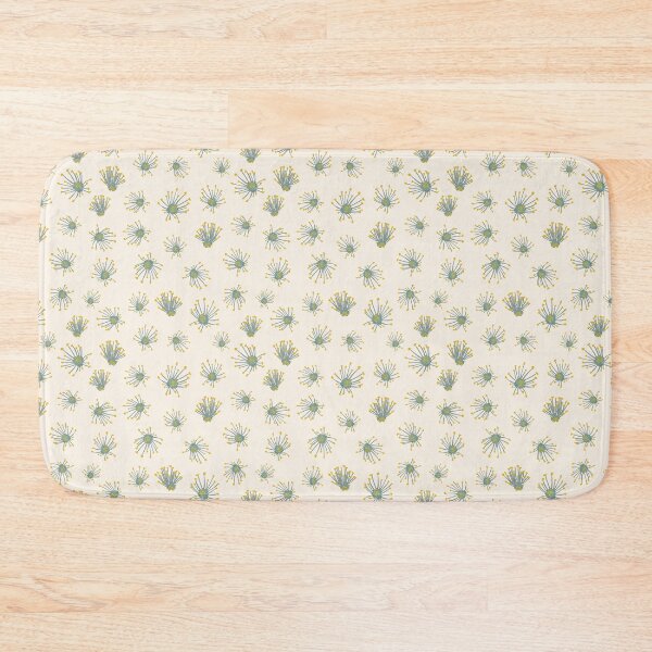 Item preview, pistils blue yellow with cream background designed and sold by cezidesign.