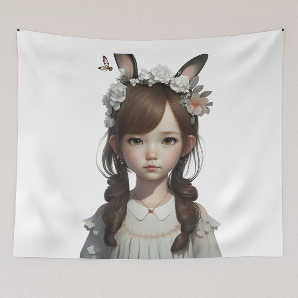Item preview, Cute Brunette Easter Girl designed and sold by Juliascutecornr.