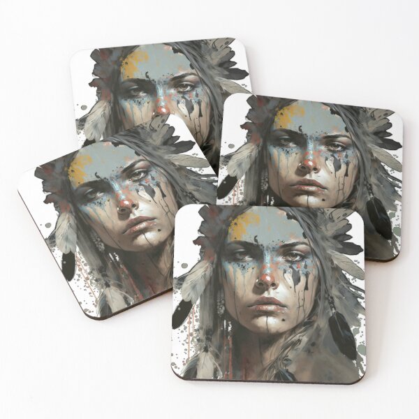 Item preview, American Native Woman Warrior designed and sold by AndrePShop.