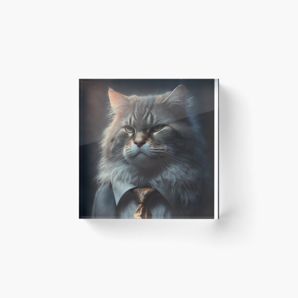 Item preview, Serious Cat Wearing A Suit designed and sold by Scraponzo.