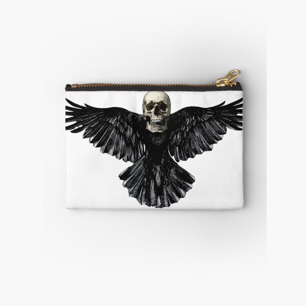 Item preview, Skull Crow surreal bird with skull head t shirt designed and sold by Johannesart.