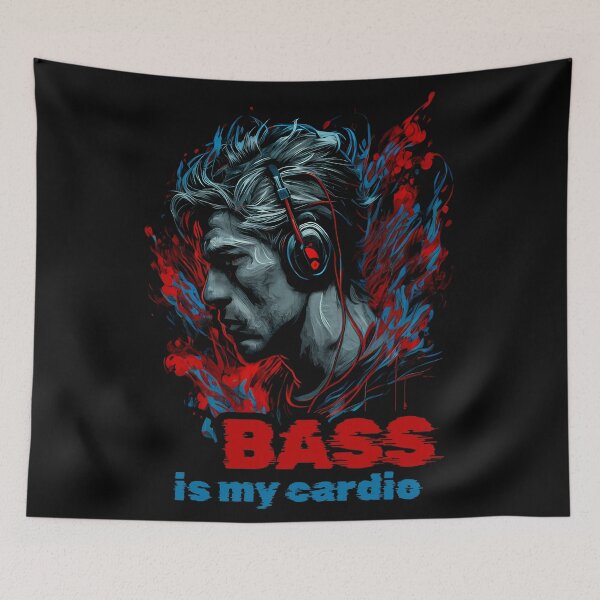 Item preview, Bass is my cardio! designed and sold by dakkon77.