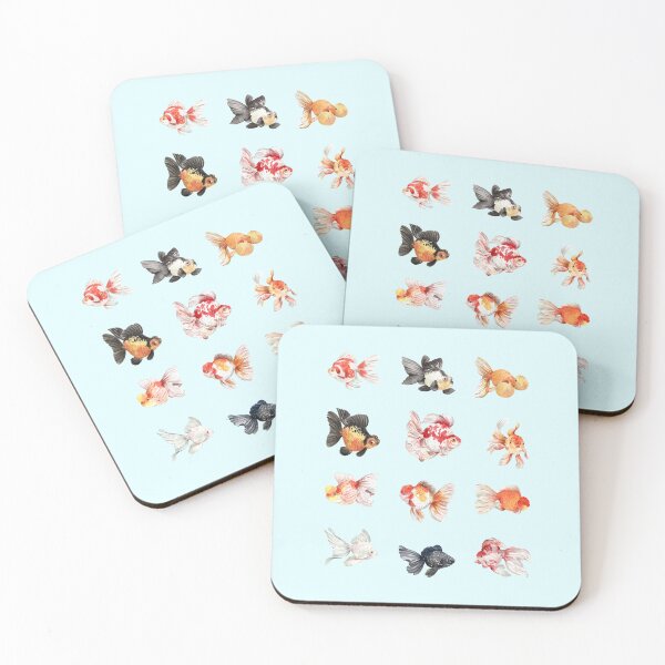 Item preview, watercolor Red Cap Oranda designed and sold by Animster.