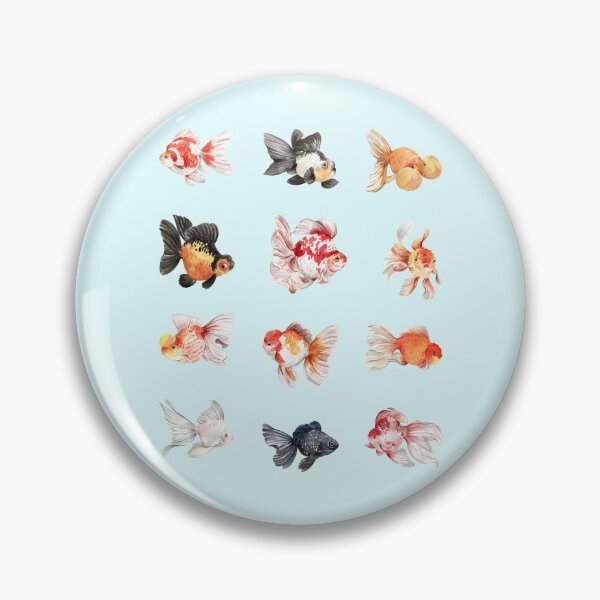 Item preview, watercolor Red Cap Oranda designed and sold by Animster.