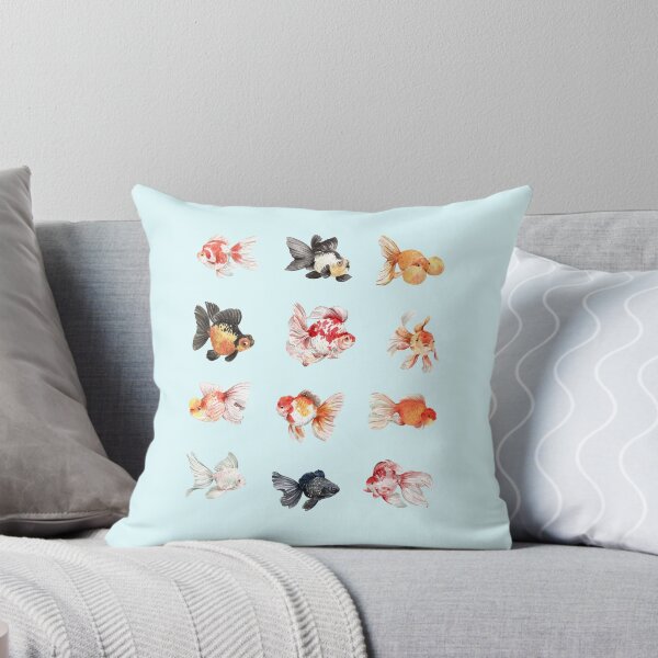 Item preview, watercolor Red Cap Oranda designed and sold by Animster.