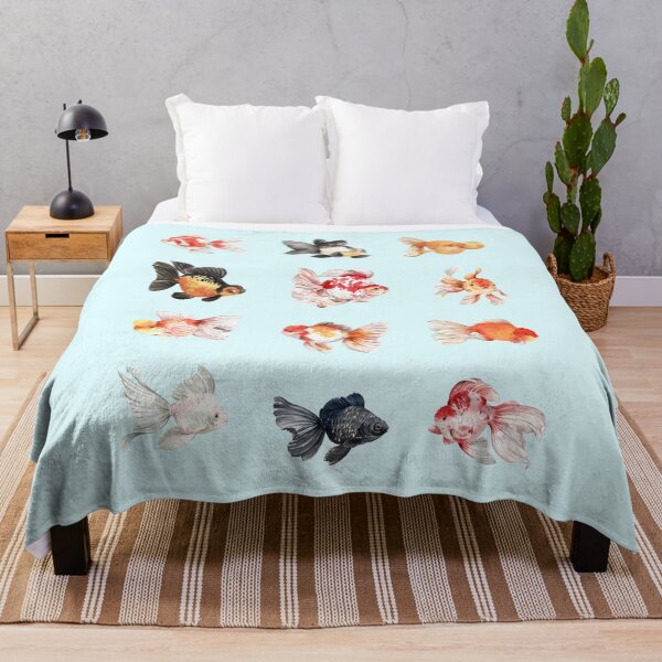 Item preview, watercolor Red Cap Oranda designed and sold by Animster.