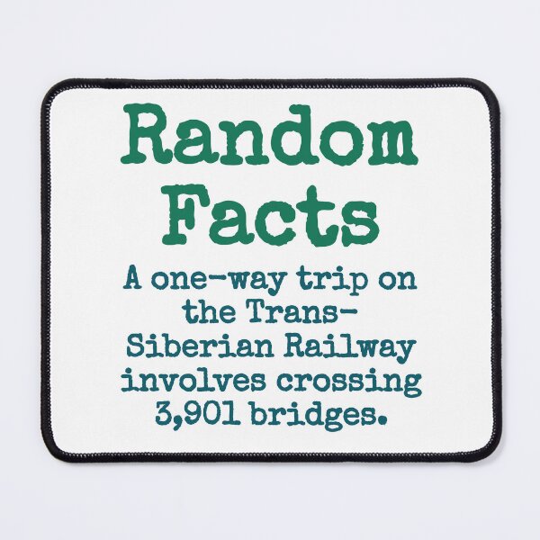 Item preview, A One Way Trip On The Trans Siberian Railway - Trivia Fact designed and sold by CrankyOldDude.