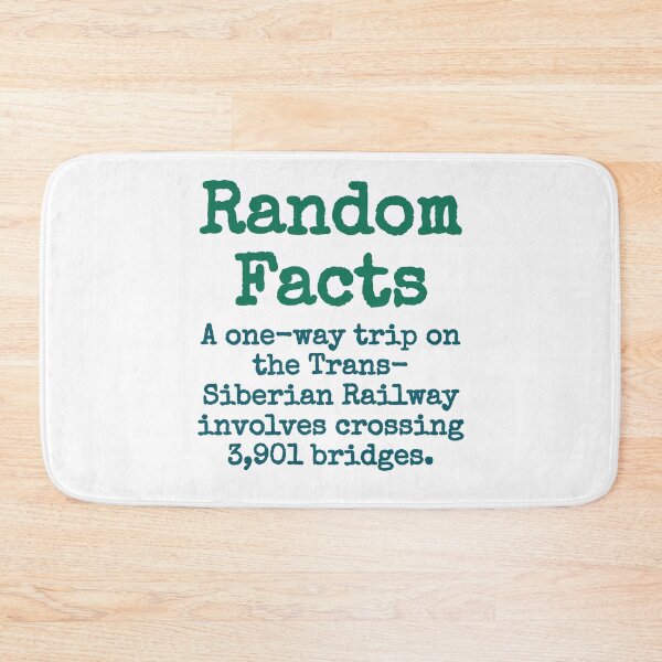 Item preview, A One Way Trip On The Trans Siberian Railway - Trivia Fact designed and sold by CrankyOldDude.