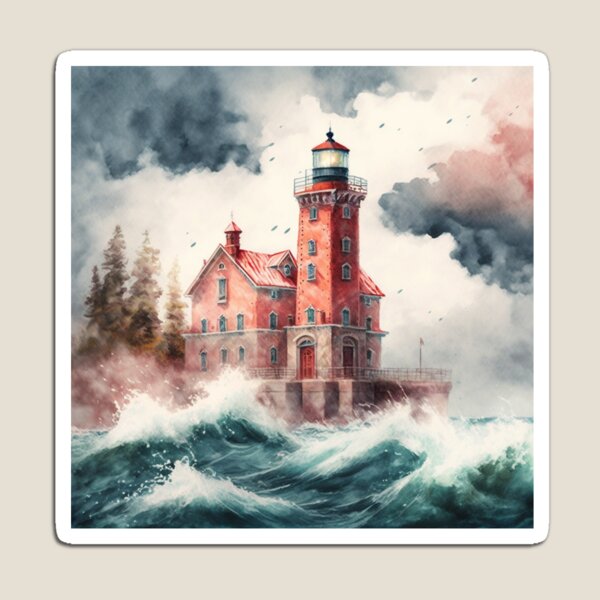 Item preview, Lighthouse on the Great Lakes designed and sold by BrittanyAllen3.