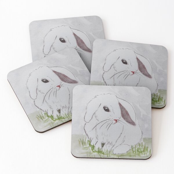 Item preview, Watercolor Rabbit in Early Spring  designed and sold by EtegamiJourney.