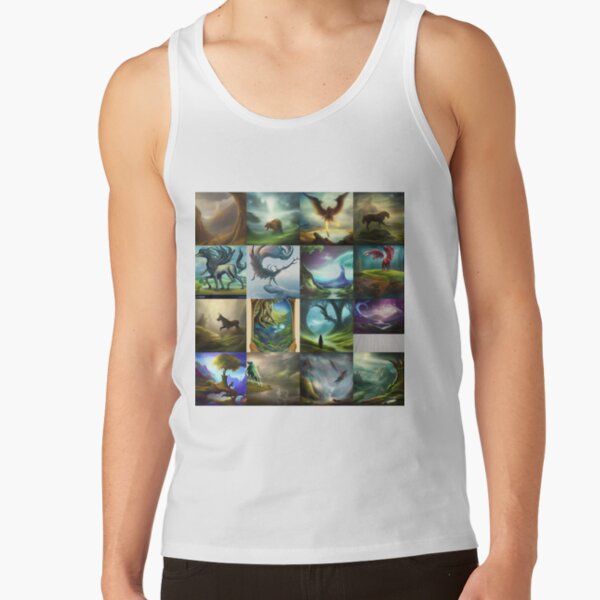 magical creature, mythical landscape, imaginative realm Tank Top