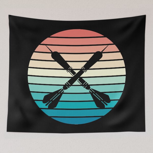 Item preview, Darts retro sunset designed and sold by FlawlessCheese.