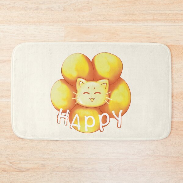 Item preview, Happy flower cat designed and sold by manins ⭐⭐⭐⭐⭐.